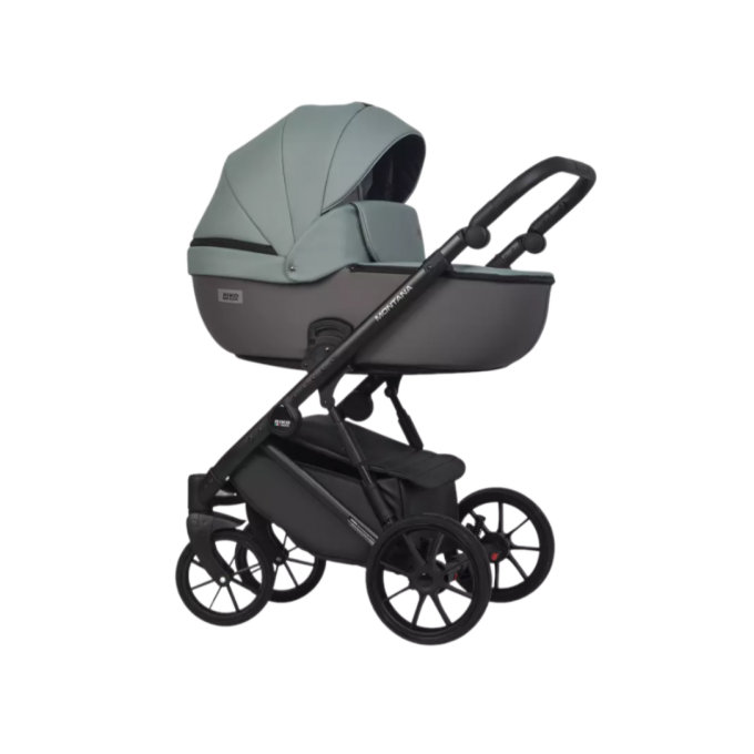 Коляска 2 В 1 RIKO BASIC MONTANA ECCO 31 Light Silver-Black (светло-серый-черный) 5907729454532